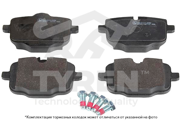 Колодки тормозные дисковые | зад | - TYREN TYR1210791