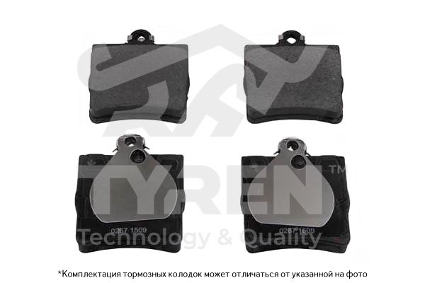 Колодки тормозные дисковые | зад | - TYREN TYR1215291