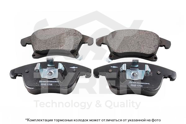 Колодки тормозные дисковые | перед | - TYREN TYR1213761