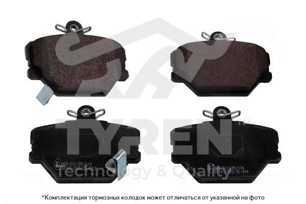 Колодки тормозные дисковые | перед | - TYREN TYR1215361