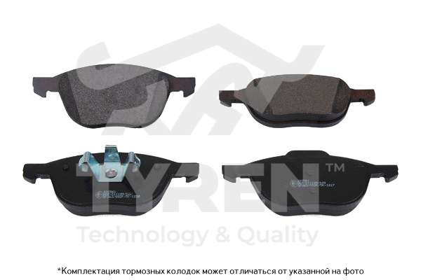 Колодки тормозные дисковые | перед | - TYREN TYR1213521