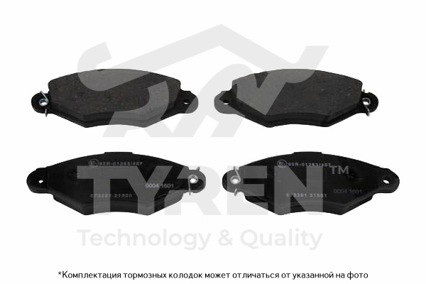 Колодки тормозные дисковые | перед | - TYREN TYR1217711