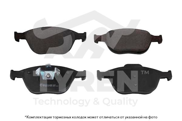 Колодки тормозные дисковые | перед | - TYREN TYR1213511