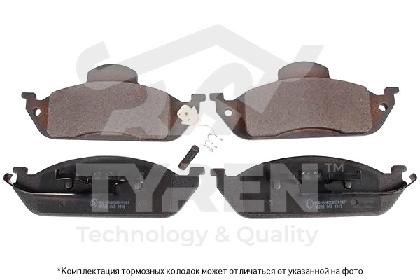Колодки тормозные дисковые | перед | - TYREN TYR1215341