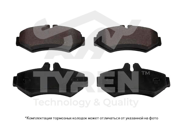 Колодки тормозные дисковые | зад | - TYREN TYR1215301