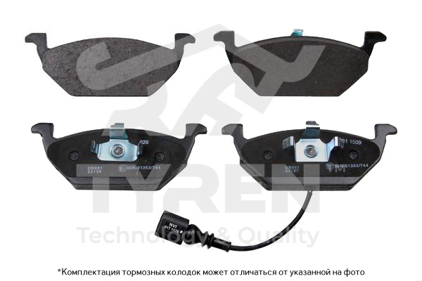 Колодки тормозные дисковые | перед | - TYREN TYR1219501