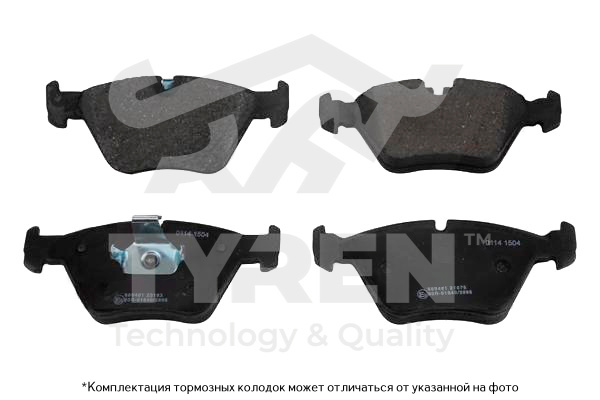 Колодки тормозные дисковые | перед | - TYREN TYR1210601
