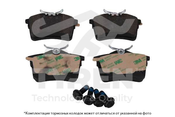 Колодки тормозные дисковые | зад | - TYREN TYR1217491