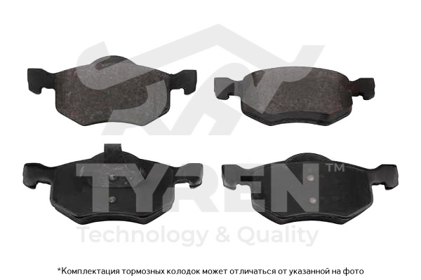 Колодки тормозные дисковые | перед | - TYREN TYR1213601