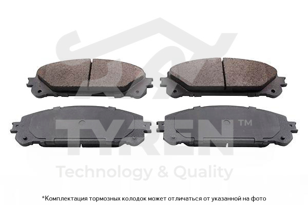 Колодки тормозные дисковые | перед | - TYREN TYR1222061