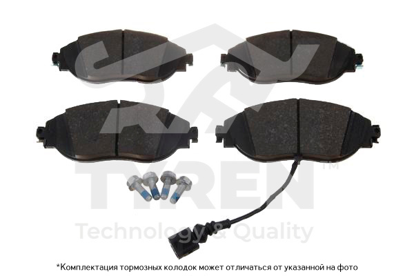 Колодки тормозные дисковые | перед | - TYREN TYR1222301