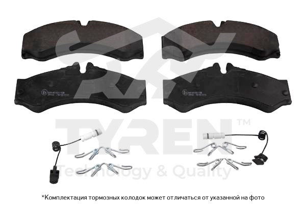 Колодки тормозные дисковые | перед | - TYREN TYR1215261
