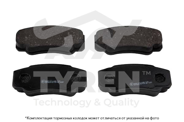 Колодки тормозные дисковые | зад | - TYREN TYR1211451