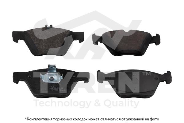 Колодки тормозные дисковые | перед | - TYREN TYR1215251