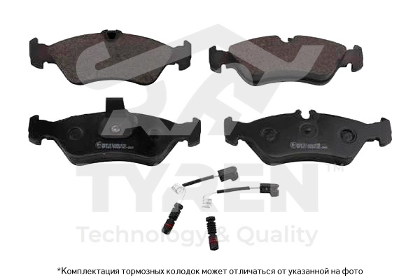 Колодки тормозные дисковые | зад | - TYREN TYR1215231