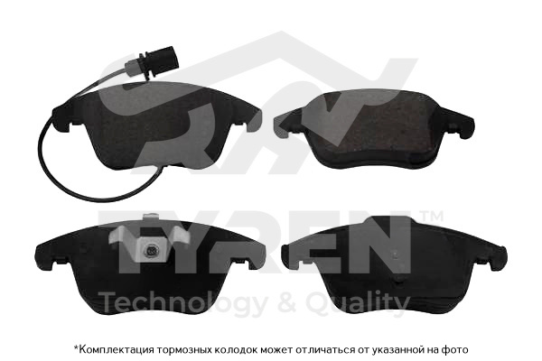 Колодки тормозные дисковые | перед | - TYREN TYR1219931