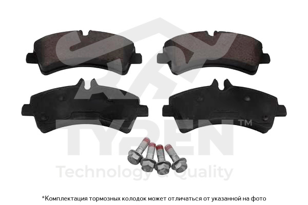 Колодки тормозные дисковые | зад | - TYREN TYR1215571