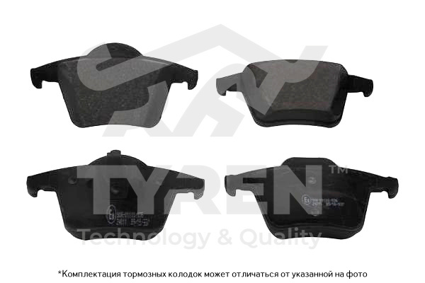 Колодки тормозные дисковые | зад | - TYREN TYR1220161