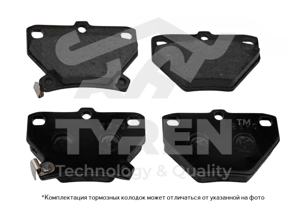 Колодки тормозные дисковые | зад | - TYREN TYR1218811
