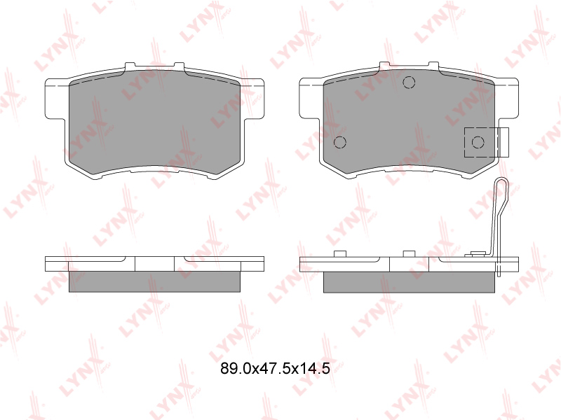 Колодки тормозные дисковые | зад | сервисная упаковка - LYNXauto BD-3401-SP