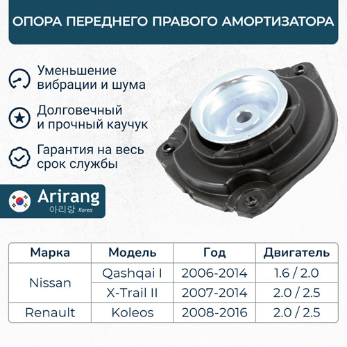 Опора переднего амортизатора правая