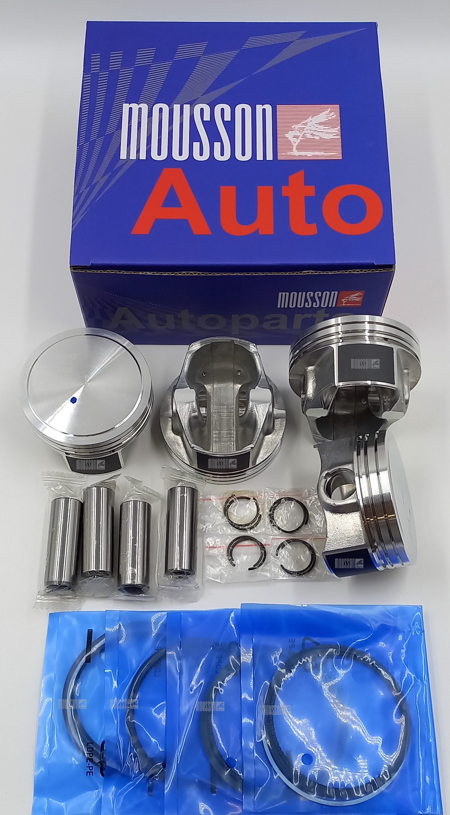Поршень кольца комплект GM 1,6l a16let на 1 цилиндр - Mousson SPRA16LETSTD