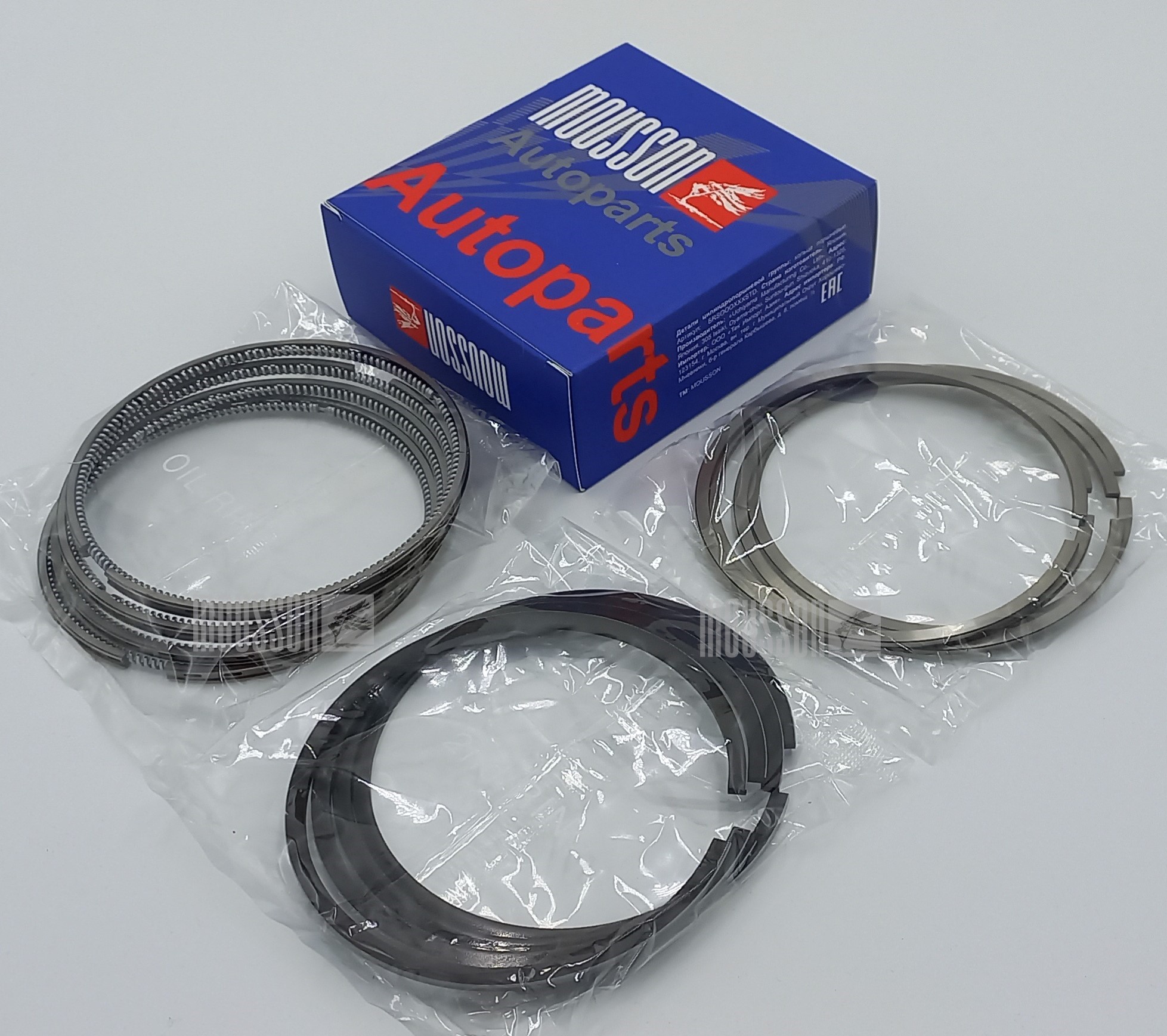 Кольца ремонтные + 0,25 мм комплект Toyota 1HZ на 1 цилиндр - Mousson SRS1HZ025