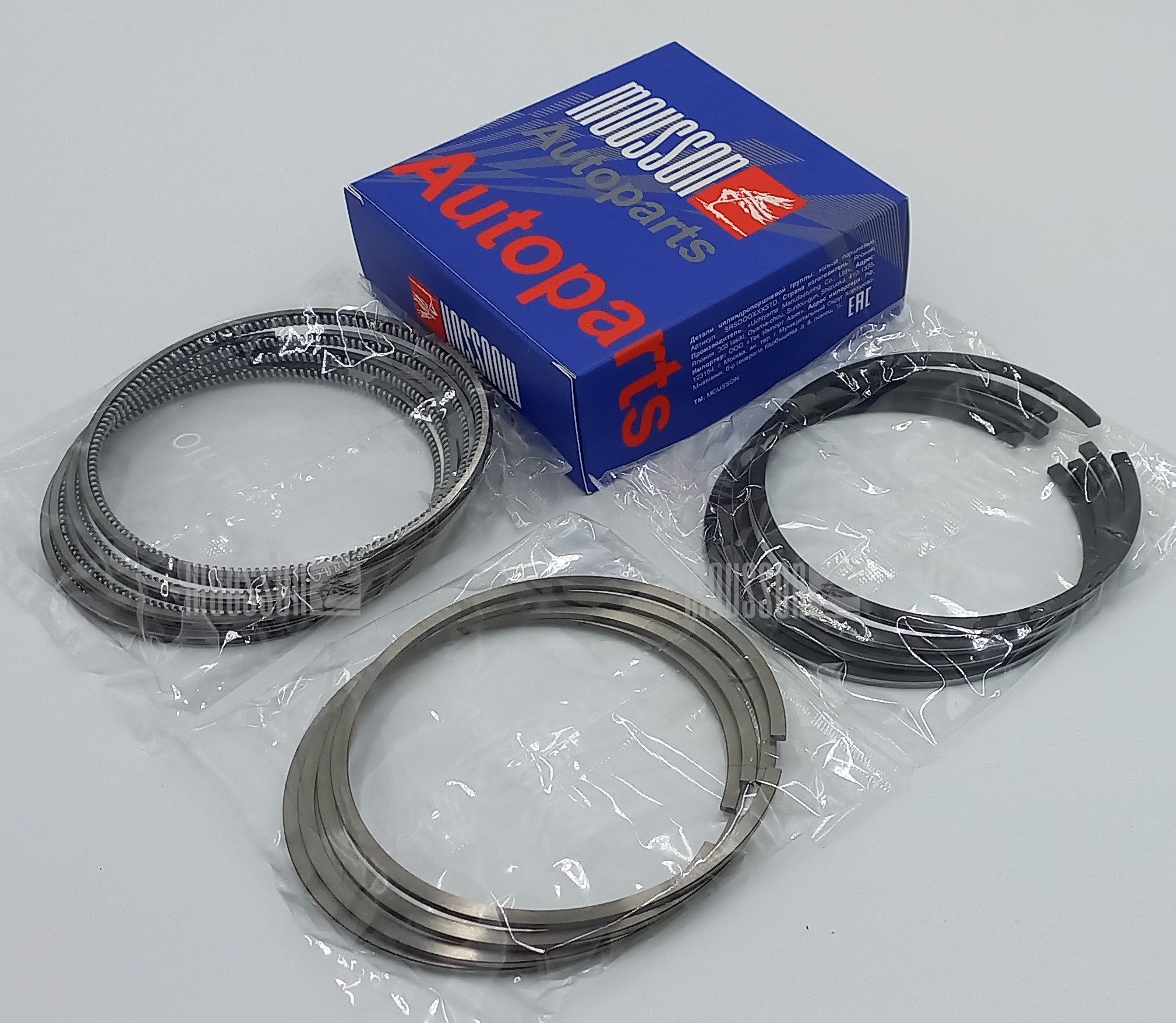 Кольца ремонтные + 0,50 мм комплект Toyota 1HZ на 1 цилиндр - Mousson SRS1HZ050
