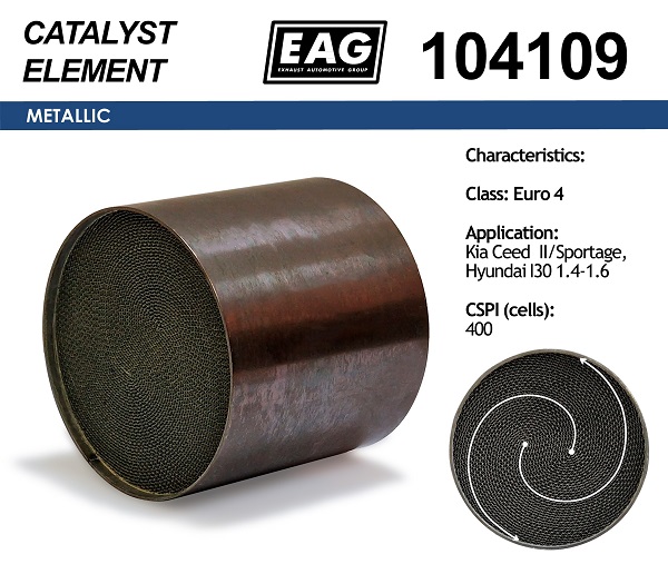 Каталитический блок Euro 4 - EAG 104109
