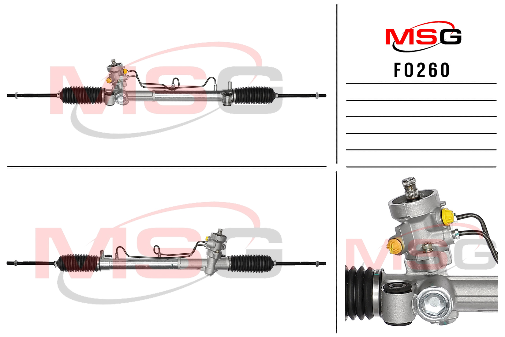 Рулевая рейка c ГУР новая Ford Escape 2004-2012 - MSG FO260