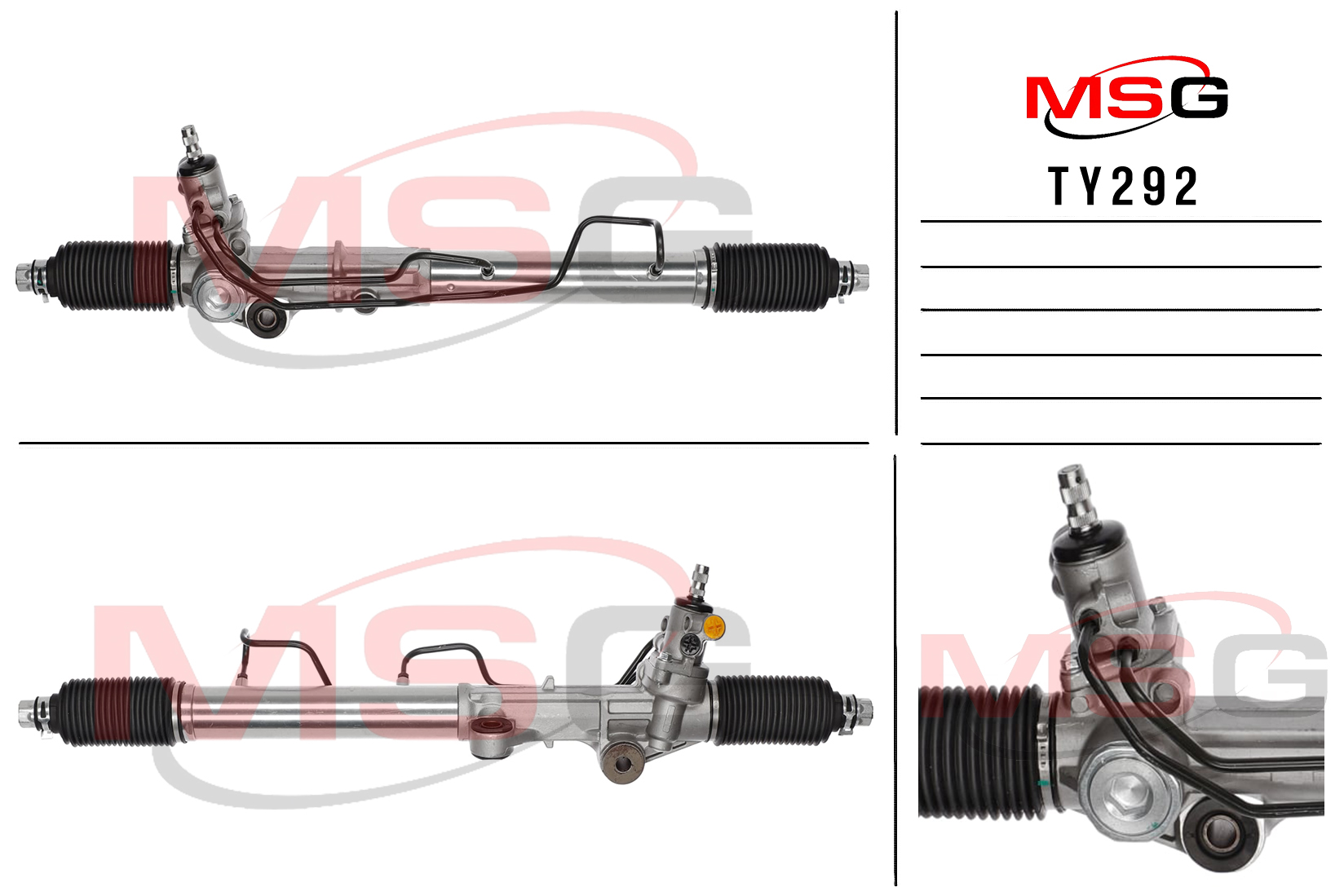 Рулевая рейка c ГУР новая Toyota 4Runner 1987-1996, Toyota 4Runner 1996-2002 - MSG TY292