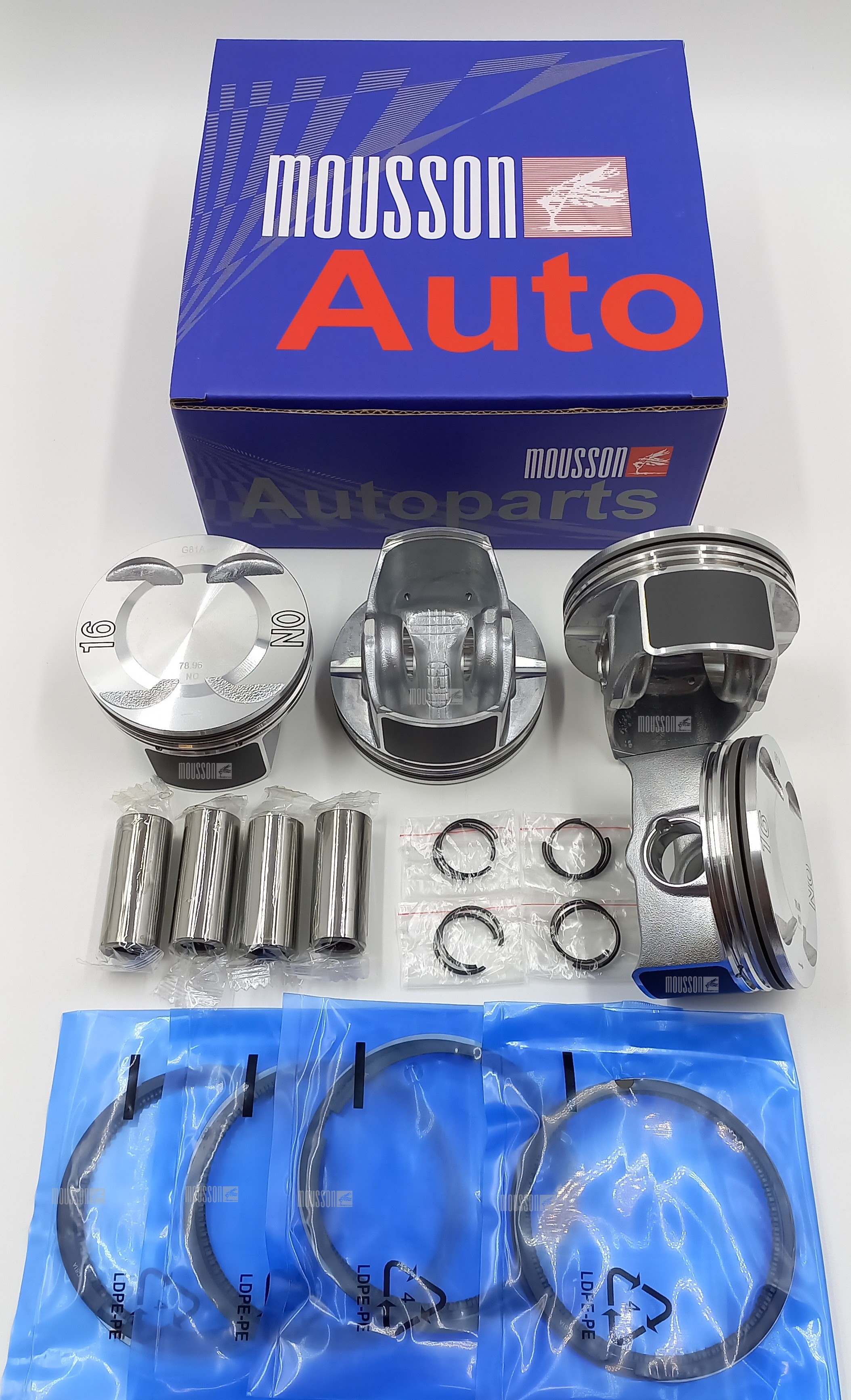 Поршень кольца комплект GM 1,6l a16xer(z16xer) на 1 цилиндр - Mousson SPRA16XERSTD