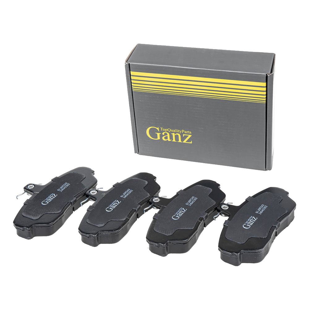 Колодки передние GAZ 3110-31105 2.3-2.7 94> / Gazelle 2.3-2.9 99-19 - GANZ GIJ09243