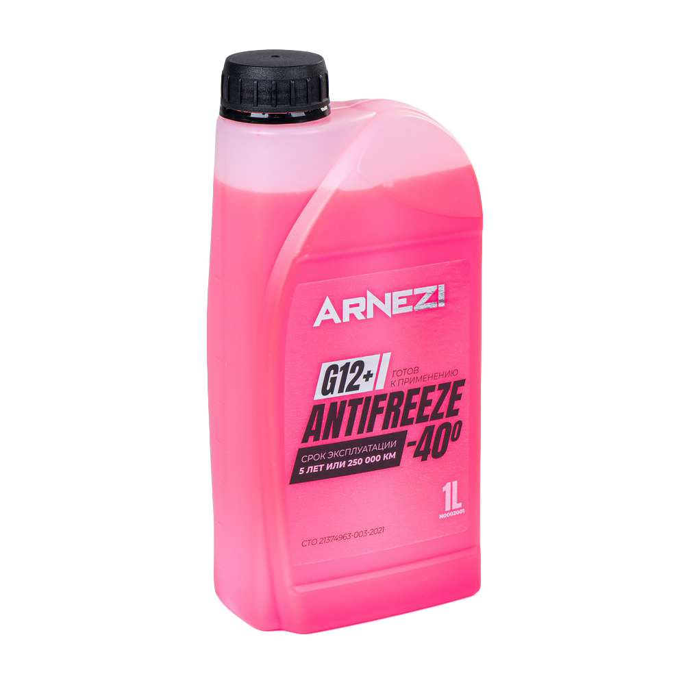 Антифриз Red g12+ готовый -40 красный 1 л - ARNEZI N0002001