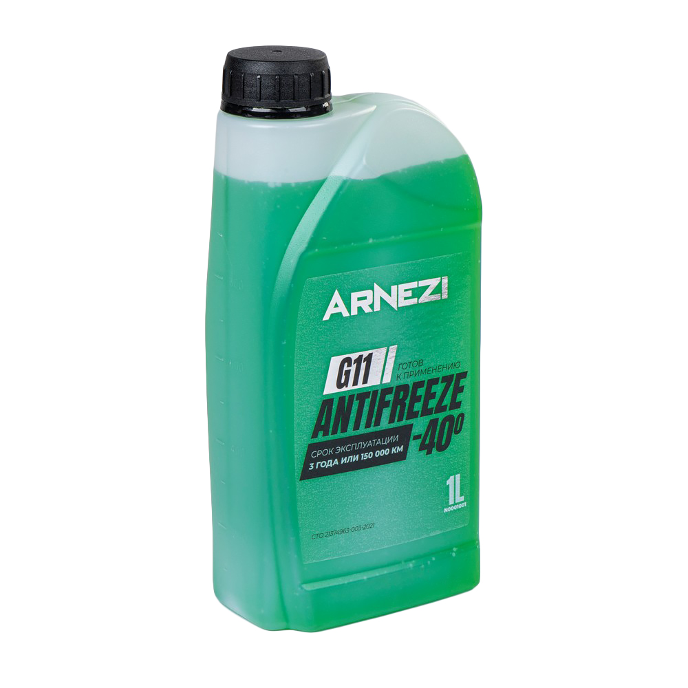 Антифриз Green G11 готовый -40 зеленый 1 л - ARNEZI N0001001