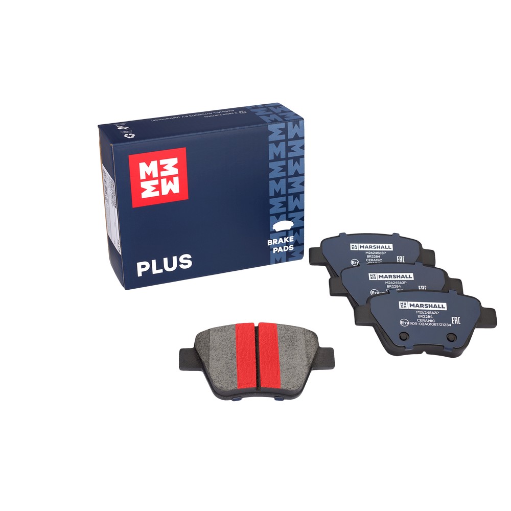Колодки тормозные дисковые plus | зад | - Marshall M2624563P
