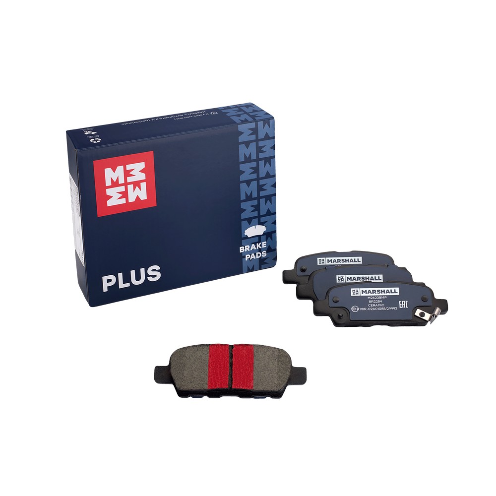 Колодки тормозные дисковые plus | зад | - Marshall M2623814P