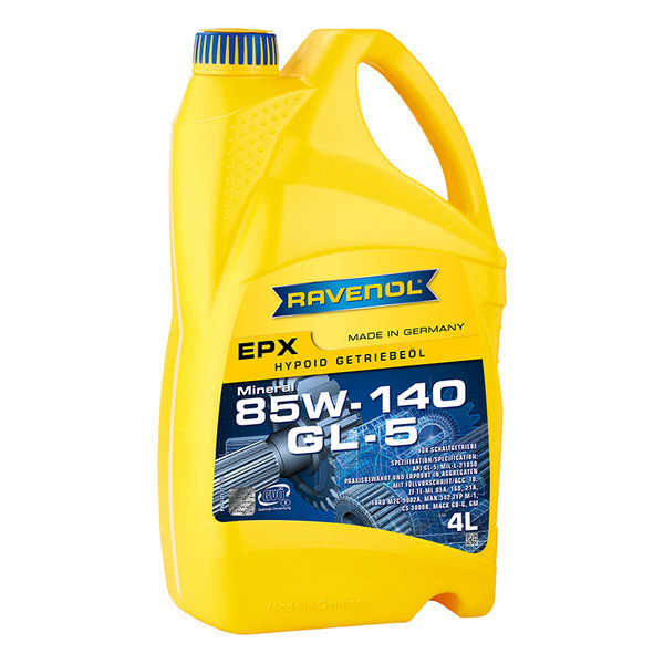 Масло трансмиссионное epx 85w140 4л минеральное RAVENOL 1223211004 6448₽