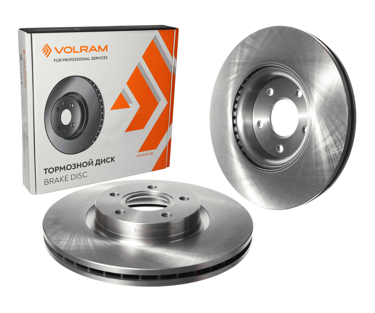 Диск тормозной для а/м ford focus II (04-12), III (10-), kuga I, II, c-max I, II, D=300mm, вент., () | перед прав/лев | - VOLRAM VR27138