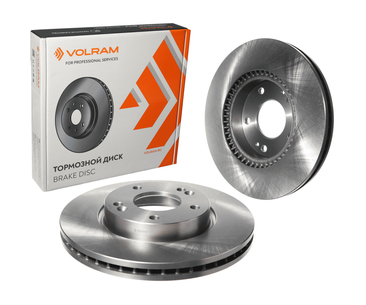 Диск тормозной для а/м hyundai tucson (04-10), KIA sportage II (04-), soul (09-14), D=280mm, вент., () | перед прав/лев | - VOLRAM VR27147