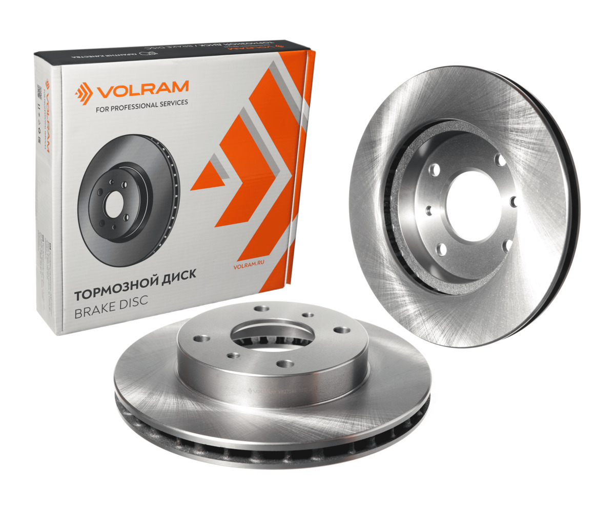 Диск тормозной для а/м nissan almera B10 (06-), D=257mm, вент., () | перед прав/лев | - VOLRAM VR27148