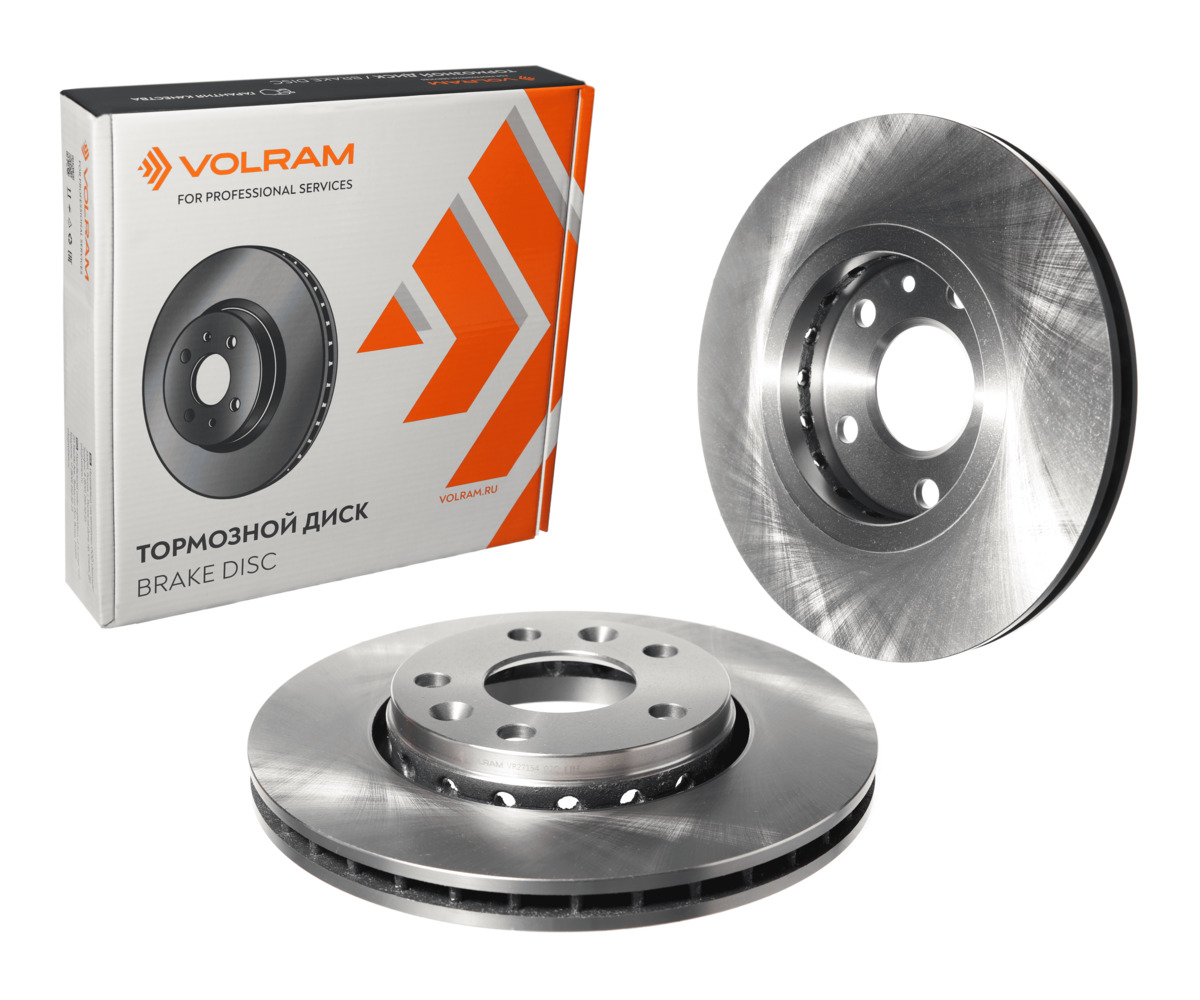 Диск тормозной для а/м renault duster (10-), arkana (19-), D=280mm, вент., () | перед прав/лев | - VOLRAM VR27154