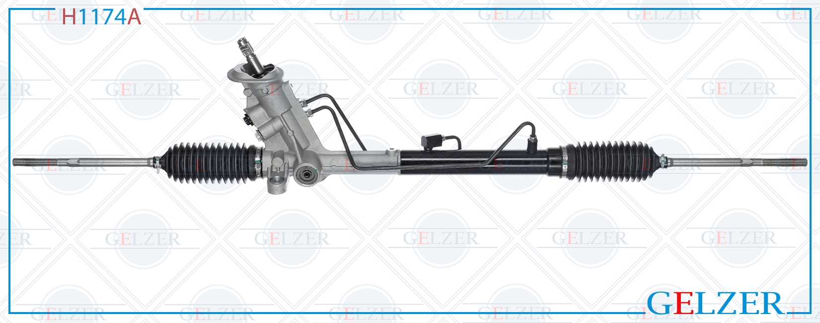 Рулевой механизм ГУР audi A1 2010-, Seat Ibiza IV 2008-2017, VW Polo 2009- (Аналог) - GELZER H1174A