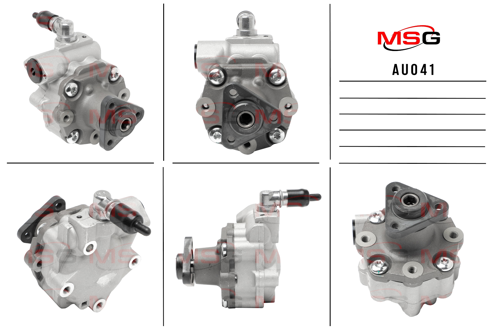 Насос ГУР новый audi A5 / S5 2007-, audi A4 / Avant 2007- - MSG AU041