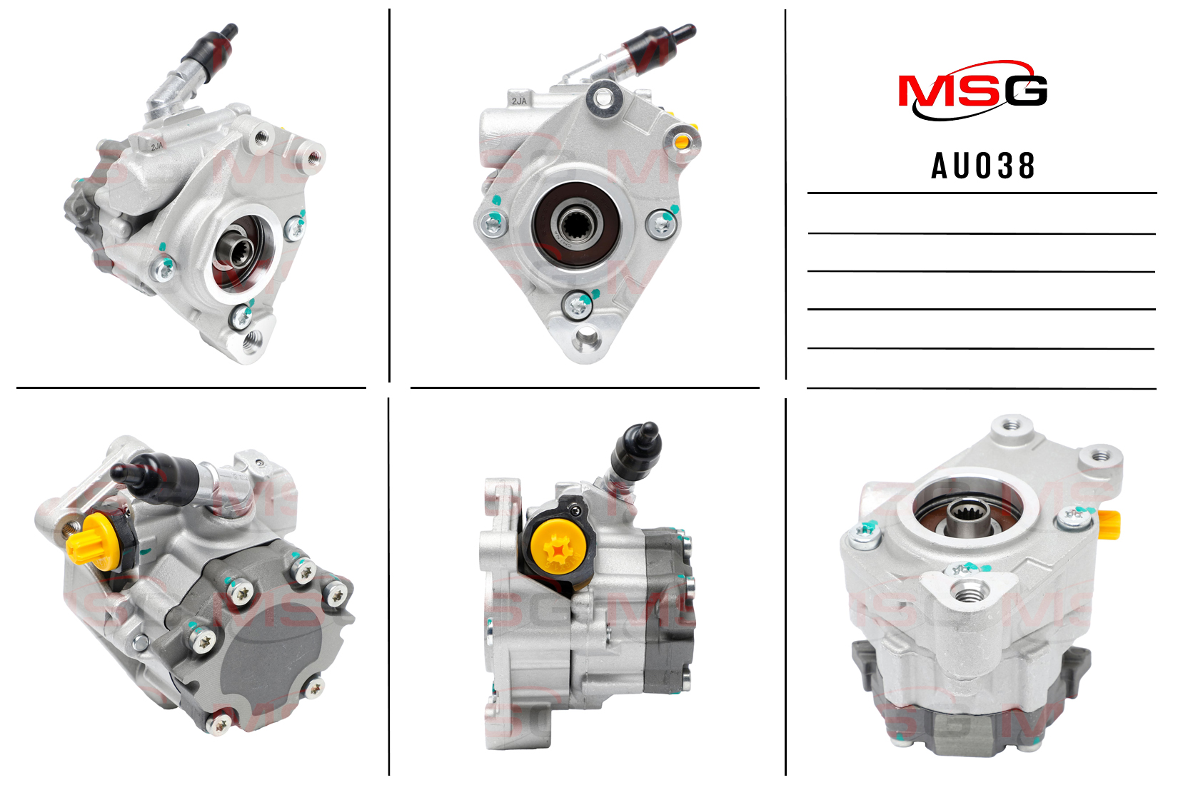 Насос ГУР новый audi A8 / S8 2002-2009 - MSG AU038