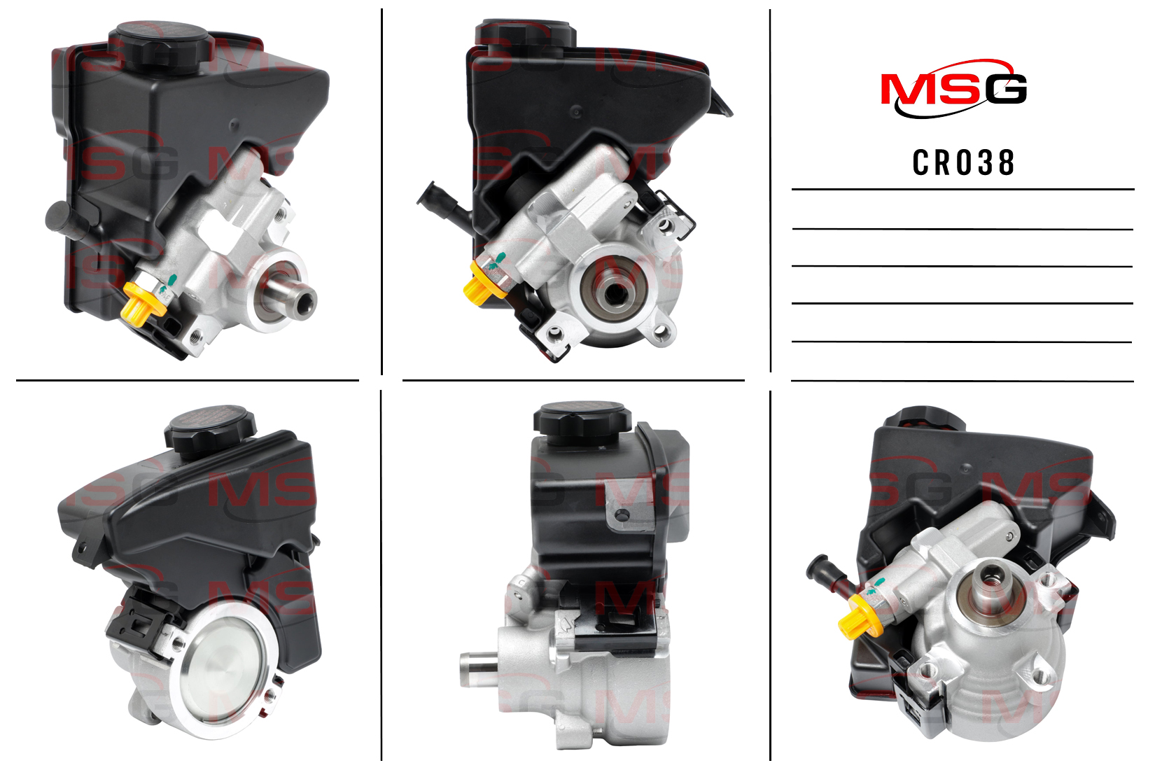 Насос ГУР новый Buick Century IV 1997-2005, Chevrolet Colorado 2004-2006 - MSG CR038