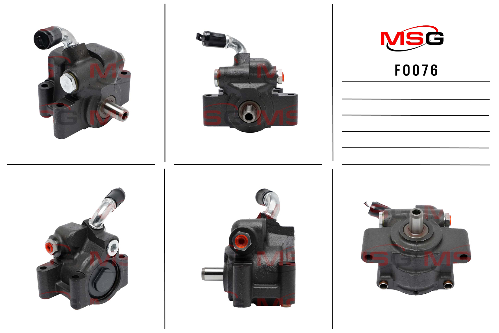 Насос ГУР новый Ford USA E-Series 2008-2011 - MSG FO076