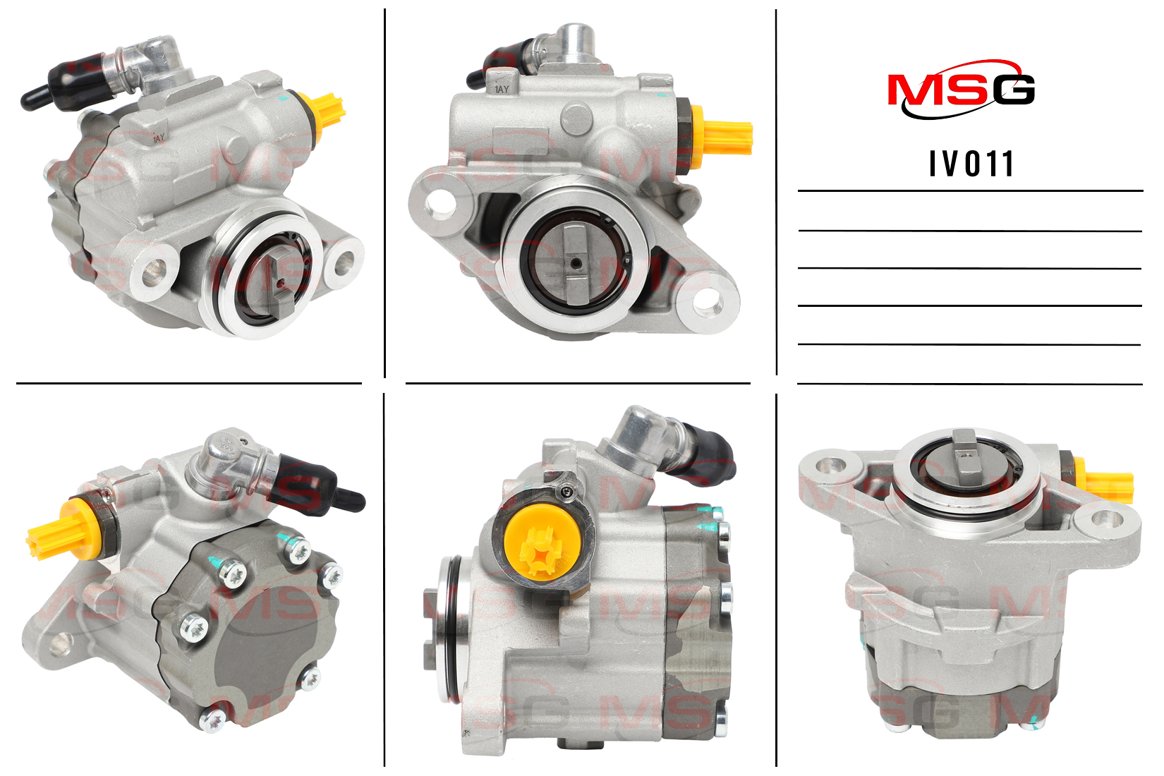 Насос ГУР новый Iveco Daily IV 2006-2011, Iveco Daily v 2011-2014, Iveco Daily VI 2014- - MSG IV011