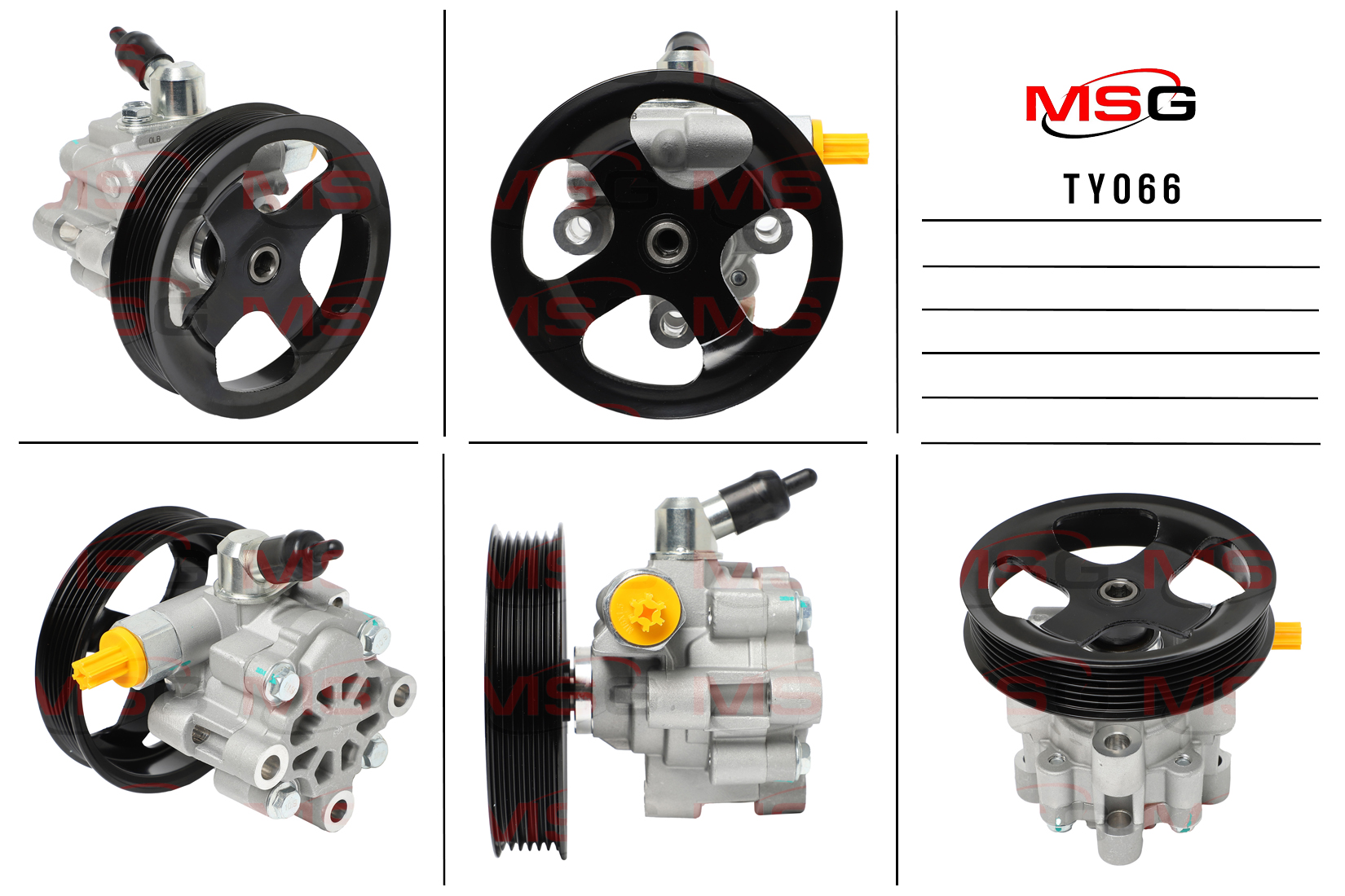 Насос ГУР новый Lexus lx470 2002-2008, Toyota Land Cruiser 100 2002-2008 - MSG TY066