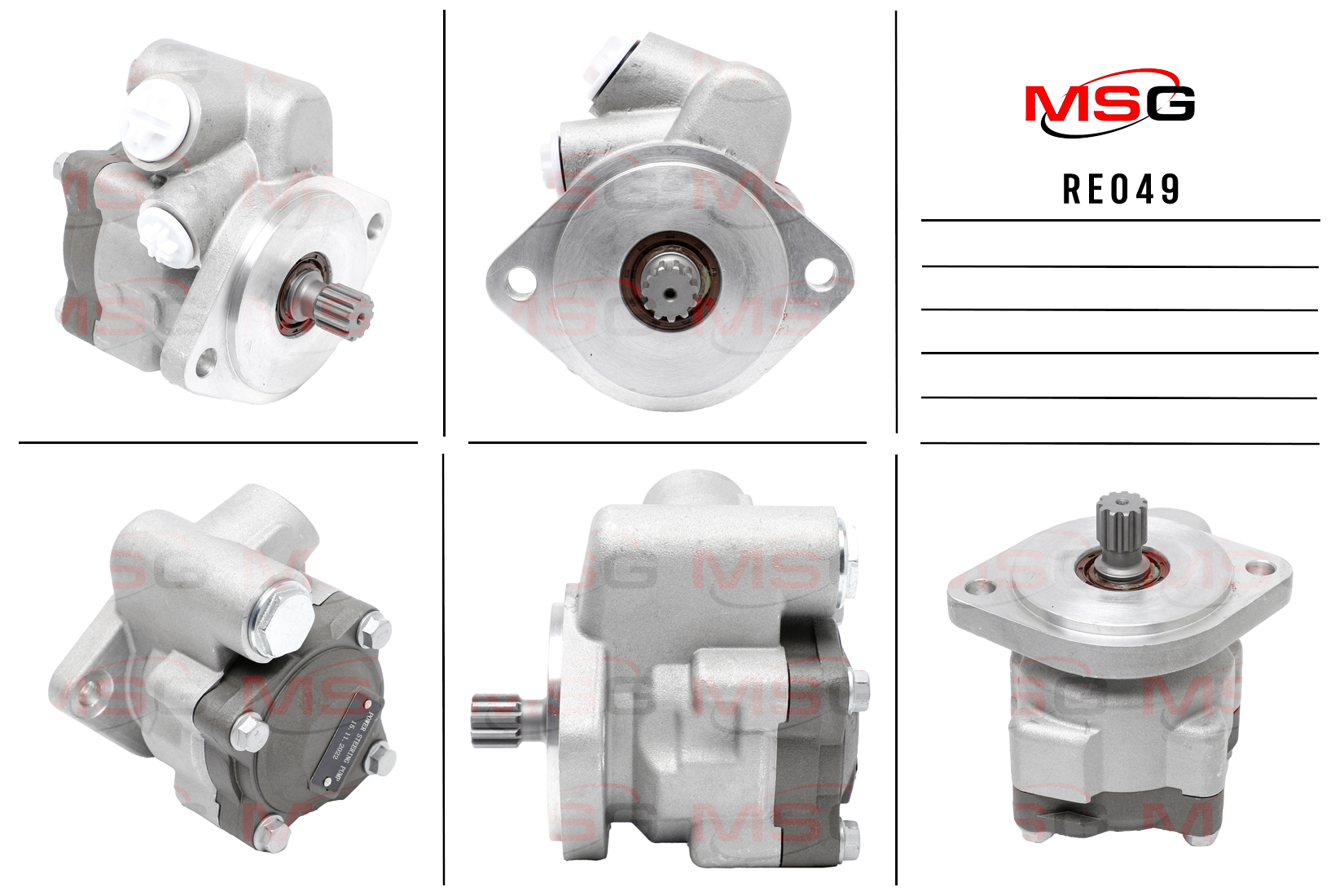 Насос ГУР новый Renault Magnum E.Tech 400-480 2000-2008 - MSG RE049